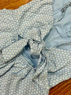 Hollister NWT Blue Floral Mini Dress XS thumbnail 4