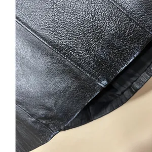 Vintage East 5th Black Genuine Leather Zipper Front‎ Jacket Women's Medium thumbnail 16