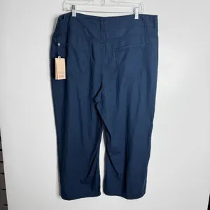NYDJ Brigitte High Rise Wide Leg Capri Serendipit Blue Wash NWT Size‎ 16 Casual thumbnail 3