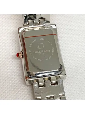 Liz Claiborne women watch two tone 22mm quartz Roman numeral 7” running thumbnail 6