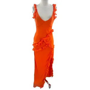 NWT‎ House of CB pixie ruffle Georgette Body-con Cocktail Dress thumbnail 5