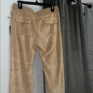2pc set BCBG MAXAZRIA PANTS &SWEATER WOMENS NEW LARGE CAMEL/RHINESTONE thumbnail 3