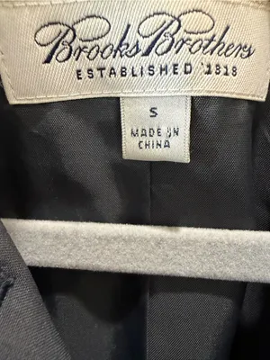 Brooks Brothers Navy Water Resistant Raincoat Trench Coat Storm Flap S thumbnail 5