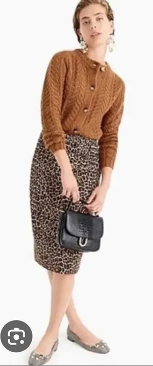 J.CREW LEOPARD NO. 2 PENCIL SKIRT thumbnail 1