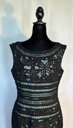 Beautiful Antonio Melani Black dress Size 6 Pit To Pit 18 Length 35 thumbnail 1
