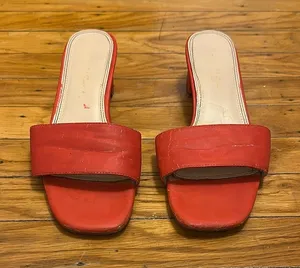 Lulus Red Sandal Heels thumbnail 1