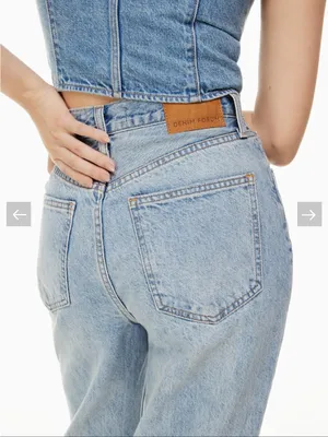 Aritzia Denim Forum The Joni High Rise Loose Jeans 29L Size 25 Blue thumbnail 3