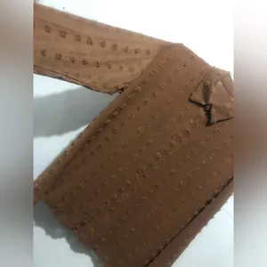 Elegant Brown Button Down Shirt for Women oversized Med thumbnail 7