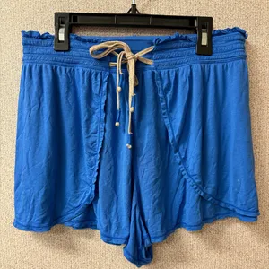 Free People Movement Women Size Small Blue Dreamwork‎ shorts Elastic drawstring thumbnail 1