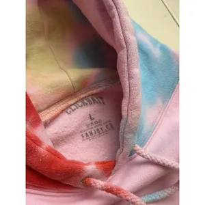Clickbait Pink Tie Dye Hooded Pullover Hoodie Sweatshirt Women's Size L thumbnail 6