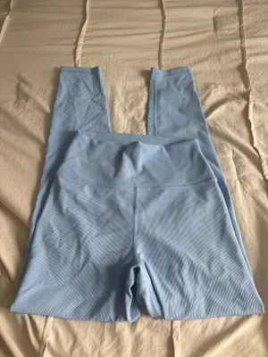 Light Blue Wilo Ribbed Leggings thumbnail 2