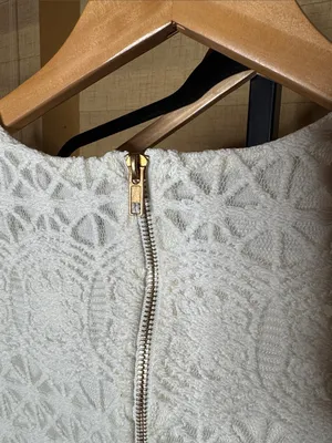 Lulus Love You For Eternity White Crochet Lace Shift Dress Size Small Like New thumbnail 10