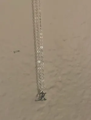 Letter “K” Necklace Silver thumbnail 2