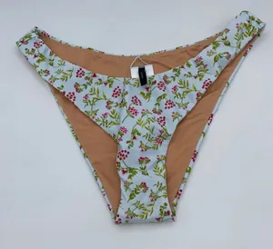 NWT J. Crew Floral Curved Waist Cheeky Bikini Swim Bathing Suit Bottom Small thumbnail 3
