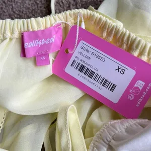 Edikted Women's Yellow Crop-top thumbnail 2