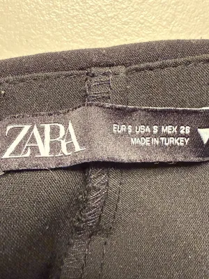 Zara Micro Mini Skort Women's Small Black Going Out Date Night Party A-Line Club thumbnail 11