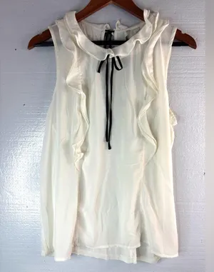 LC Lauren Conrad Cream Top thumbnail 1