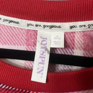 Joyspun XL Pink Red Plaid Pajama‎ Set Sleepwear Loungewear Long Sleeve Soft thumbnail 2