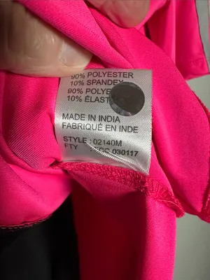 jamie sadock Hot Pink Black Colorblock Short Sleeve Golf Polo Shirt Athletic thumbnail 5