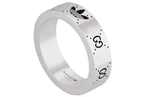 Gucci x Adidas Engraved Interlocking G Ring Ag 925 thumbnail 7