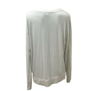 Athleta Women's XL White V-Neck Long Sleeve Relaxed Fit Top thumbnail 8