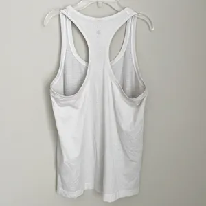 Lululemon Size 10 White Sleeveless Swiftly Tech Tank Top Workout Athletic Shirt thumbnail 3