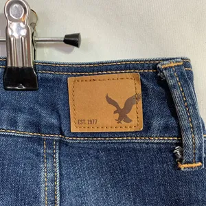 American Eagle denim, button down, mini skirt size 6 thumbnail 8
