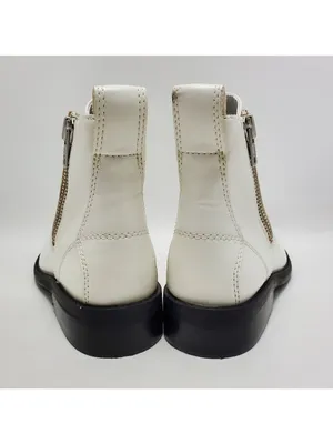 White Abound Combat Side Zip Lace Up Boot Size 8.5 thumbnail 4
