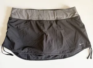 Nike Womens Dri-FIT Ruched Side Adjustable Running Tennis Rival Skort Size L thumbnail 1
