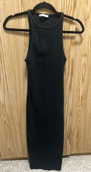 ZARA Bodycon Dress Black thumbnail 1