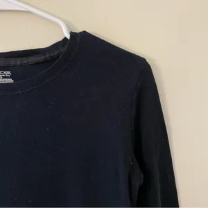 Cherokee black thermal long sleeved classic tee cotton top winter warm‎ comfort thumbnail 3