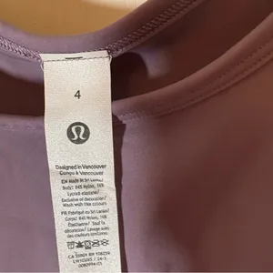 Lululemon Nulux T™ Racerback 171 Cropped Run Tank. NWT SZ 4 purple color thumbnail 3