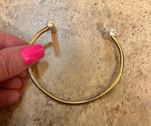Women’s Gold Rhinestone Bracelet thumbnail 1
