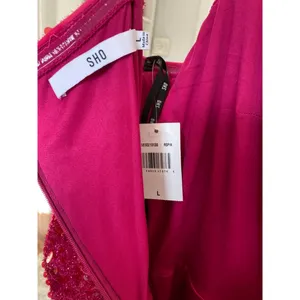 Sho‎ Hot Pink Sequin Ruched Mini Dress Cocktail Party Prom Gala Wedding Event L thumbnail 7
