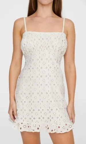 nasty‎ gal broderie frill hem minidress Size 2 thumbnail 1