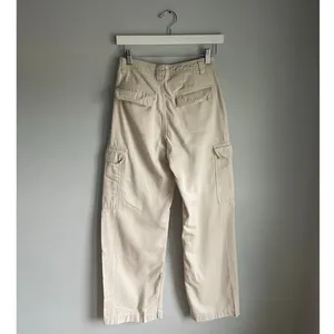Cotton On Cream Cargo Pants - US Size 2 (XS) Pockets Minimalist Neutral Gorpcore thumbnail 3