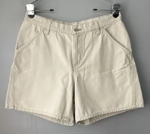 Columbia Canvas Shorts Womens Size 12 Khaki Hiking Gorpcore Minimalist Outdoors thumbnail 1