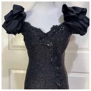 Vintage Nadine black gown thumbnail 2