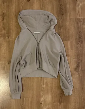 Abercrombie & Fitch Waffle Zip Up Hoodie thumbnail 1