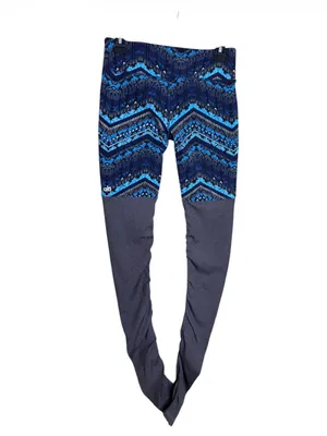 ALO Yoga Blue Chevron Panel Leggings thumbnail 4