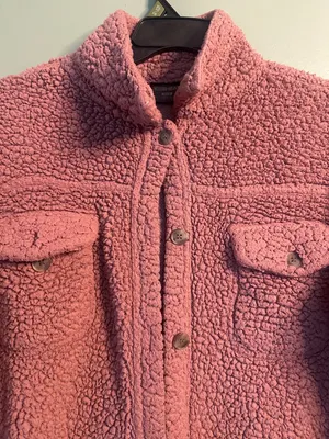 32 Heat Teddy Fleece Shacket Jacket XS/S Button Front Cozy Sherpa Fall Cozy thumbnail 2