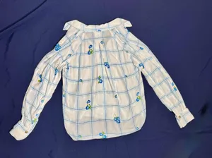 Free People Window to My Heart Floral Plaid Button Down Shirt XS thumbnail 10
