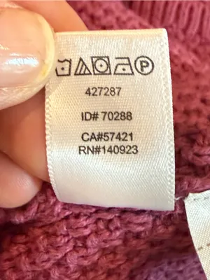 LOFT Berry Mauve Open Knit Short Sleeve Sweater Top Size L thumbnail 7