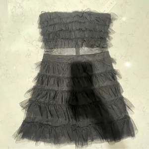 NWT VELVI GEORGIA Mini Tulle Black‎ Dress Sz XS thumbnail 5