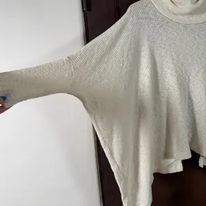 FREE PEOPLE | FP Beach Cream Rib Knit Flyaway Back Cowl Neck Sweater thumbnail 2
