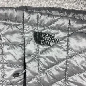 The North Face ThermoBall Puffer Vest Womens Medium Gray Quilted Zip Insulated thumbnail 2