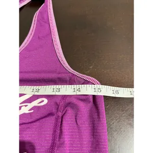 Lululemon Purple Push Yourself Run Graphic Cinched Hem Tank Top Size 4 thumbnail 7