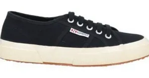 Superga canvas sneakers black & cream size‎ 7 thumbnail 1
