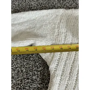 Nine West cream v-neck ribbed knit long sleeve button front cardigan sweater S thumbnail 10