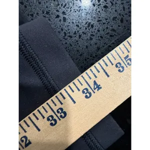 Lululemon Women Black High Rise Graphic Logo Leggings Size 4 Teal Accent thumbnail 8